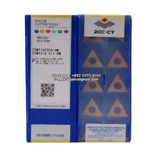Original Zcc TCMT16T304-HM YBC251 Carbide Insert - Triangle (10 PCS)