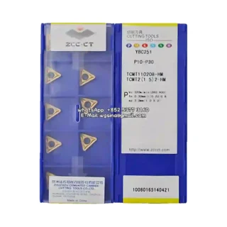 Original Zcc TCMT110208-HM YBC251 Carbide Insert - Triangle (10 PCS)