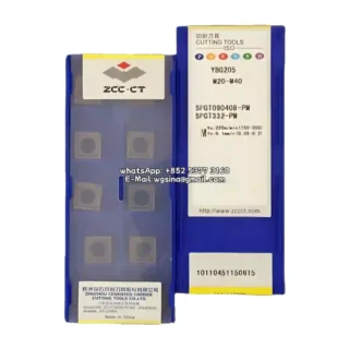 Original Zcc SPGT090408-PM YBG205 Carbide Insert - Square | Steel (10 PCS)