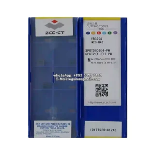 Original Zcc SPGT060204-PM YBG205 Carbide Insert - Square | Steel (10 PCS)