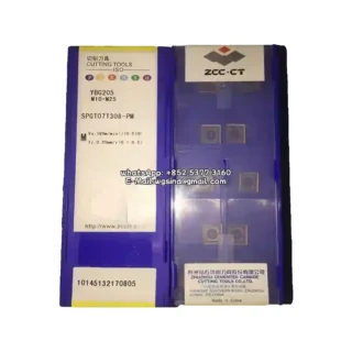 Original Zcc SPGT07T308-PM YBG205 Carbide Insert - Square | Steel (10 PCS)