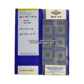 Original Zcc SPGT140512-PM YBG205 Carbide Insert - Square | Steel (10 PCS)