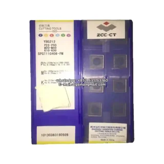 Original Zcc SPGT110408-PM YBG212 Carbide Insert - Square (10 PCS)