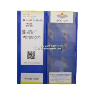 Original Zcc VBMT110304-EF YBG205 Carbide Insert - Diamond 35° | Steel (10 PCS)