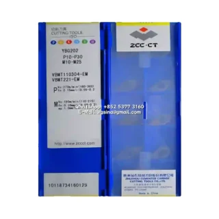 Original Zcc VBMT110304-EM YBG202 Carbide Insert - Diamond 35° | Steel (10 PCS)