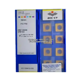 Original Zcc SPMT120408 YBC301 Carbide Insert - Square (10 PCS)