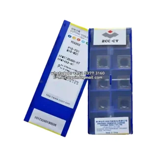 Original Zcc SPMT120408-HT YBG202 Carbide Insert - Square | Steel (10 PCS)