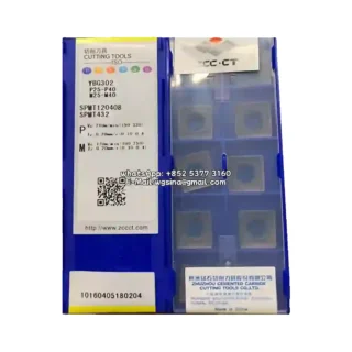 Original Zcc SPMT120408-PM YBG302 Carbide Insert - Square (10 PCS)