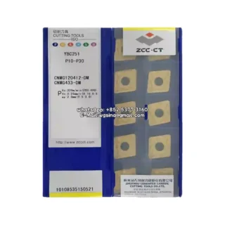 Original Zcc CNMG120412-DM YBC251 Carbide Insert - Diamond 80° (10 PCS)