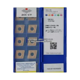 Original Zcc CNMG120408-PM YBC251 Carbide Insert - Diamond 80° (10 PCS)