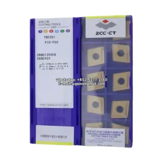 Original Zcc CNMG120408 YBC251 Carbide Insert - Diamond 80° (10 PCS)