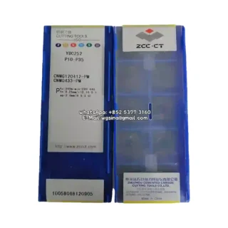 Original Zcc CNMG120412-PM YBC252 Carbide Insert - Diamond 80° (10 PCS)