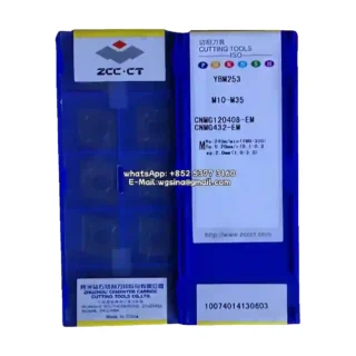 Original Zcc CNMG120408-EM YBM253 Carbide Insert - Diamond 80° (10 PCS)