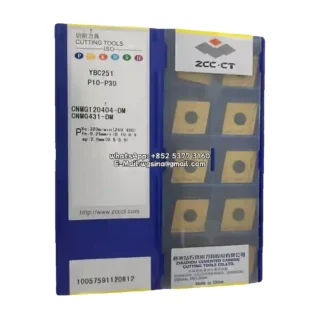 Original Zcc CNMG120404-DM YBC251 Carbide Insert - Diamond 80° (10 PCS)