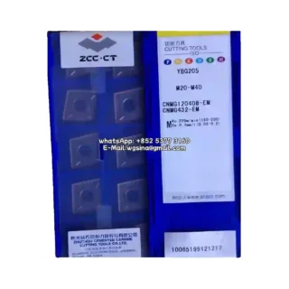 Original Zcc CNMG120408-EM YBG205 Carbide Insert - Diamond 80° | Steel (10 PCS)