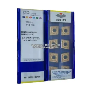 Original Zcc CNMG120408-DR YBC251 Carbide Insert - Diamond 80° (10 PCS)
