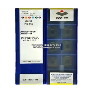 Original Zcc CNMG120404-DM YBC252 Carbide Insert - Diamond 80° (10 PCS)