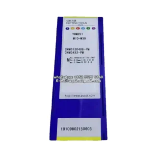 Original Zcc CNMG120408-PM YBM251 Carbide Insert - Diamond 80° | Stainless Steel (10 PCS)