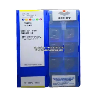 Original Zcc CNMG120412-EM YBM253 Carbide Insert - Diamond 80° (10 PCS)