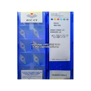 Original Zcc VCGX110302-LH YD101 Carbide Insert - Diamond 35° (10 PCS)
