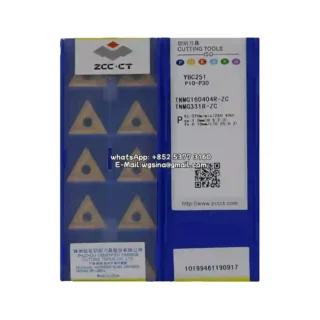Original Zcc TNMG160404R-ZC YBC251 Carbide Insert - Triangle (10 PCS)