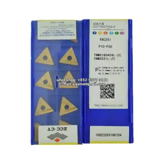 Original Zcc TNMG160404L-ZC YBC251 Carbide Insert - Triangle (10 PCS)