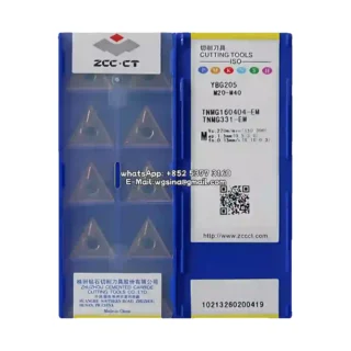 Original Zcc TNMG160404-EM YBG205 Carbide Insert - Triangle | Steel (10 PCS)