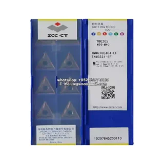 Original Zcc TNMG160404-EF YBG205 Carbide Insert - Triangle | Steel (10 PCS)