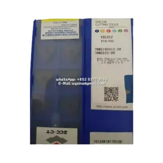 Original Zcc TNMG160412-DR YBC252 Carbide Insert - Triangle (10 PCS)