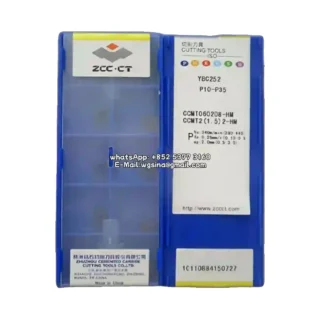 Original Zcc CCMT060208-HM YBC252 Carbide Insert - Diamond 80° (10 PCS)