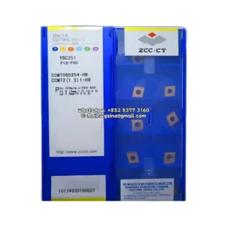 Original Zcc CCMT060204-HR YBC251 Carbide Insert - Diamond 80° (10 PCS)