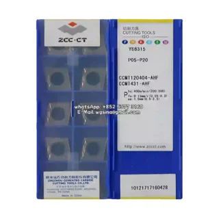 Original Zcc CCMT120404-AHF YB6315 Carbide Insert - Diamond 80° (10 PCS)