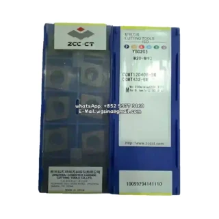 Original Zcc CCMT120408-EM YBG205 Carbide Insert - Diamond 80° | Steel (10 PCS)
