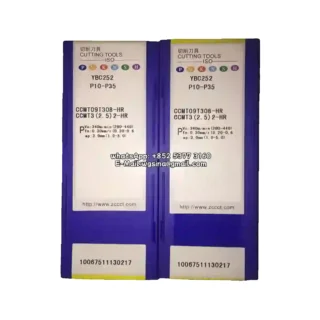 Original Zcc CCMT09T308-HR YBC252 Carbide Insert - Diamond 80° (10 PCS)