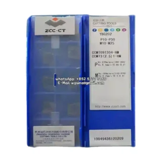 Original Zcc CCMT09T304-HM YBG202 Carbide Insert - Diamond 80° | Steel (10 PCS)
