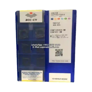 Original Zcc CCMT120404-HM YBD152 Carbide Insert - Diamond 80° | Cast Iron (10 PCS)