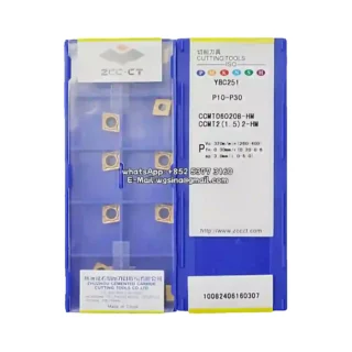 Original Zcc CCMT060208-HM YBC251 Carbide Insert - Diamond 80° (10 PCS)