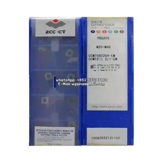 Original Zcc CCMT060204-EF YBG205 Carbide Insert - Diamond 80° | Steel (10 PCS)