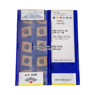 Original Zcc CCMT120404-HM YBC251 Carbide Insert - Diamond 80° (10 PCS)