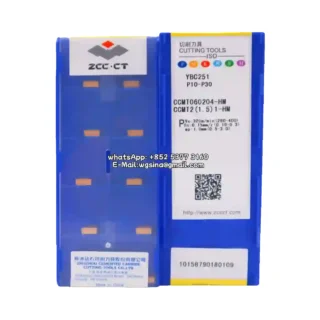 Original Zcc CCMT060204-HM YBC251 Carbide Insert - Diamond 80° (10 PCS)