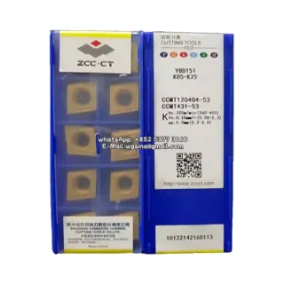 Original Zcc CCMT120404-53 YBD151 Carbide Insert - Diamond 80° (10 PCS)