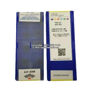 Original Zcc CCMT09T304-HM YBD152 Carbide Insert - Diamond 80° | Cast Iron (10 PCS)
