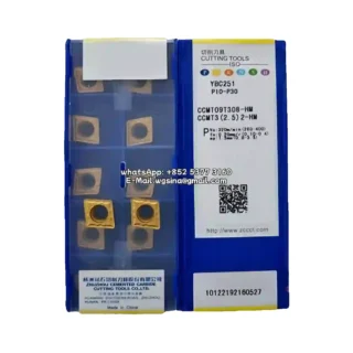 Original Zcc CCMT09T308-HM YBC251 Carbide Insert - Diamond 80° (10 PCS)
