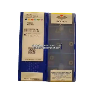 Original Zcc CCMT060204-EM YBG205 Carbide Insert - Diamond 80° | Steel (10 PCS)