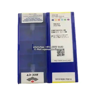 Original Zcc CCMT060204-HM YBC252 Carbide Insert - Diamond 80° (10 PCS)