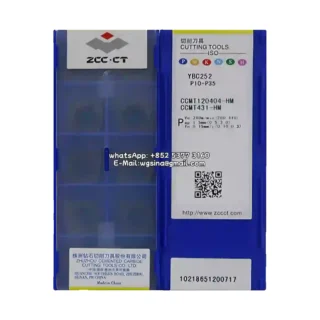 Original Zcc CCMT120404-HM YBC252 Carbide Insert - Diamond 80° (10 PCS)