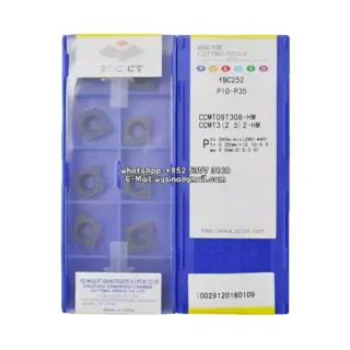 Original Zcc CCMT09T308-HM YBC252 Carbide Insert - Diamond 80° (10 PCS)