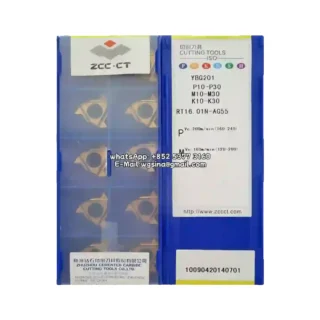 Original Zcc RT16.01N-AG55 YBG201 Carbide Insert - Round (10 PCS)
