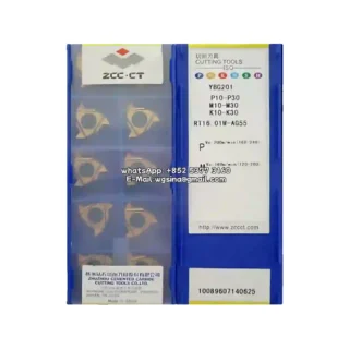 Original Zcc RT16.01W-AG55 YBG201 Carbide Insert - Round (10 PCS)