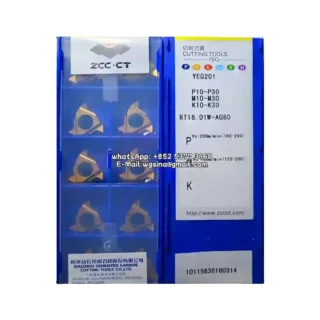 Original Zcc RT16.01W-AG60 YBG201 Carbide Insert - Round (10 PCS)
